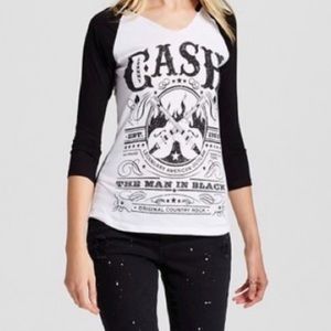 Johnny Cash Baseball Tee